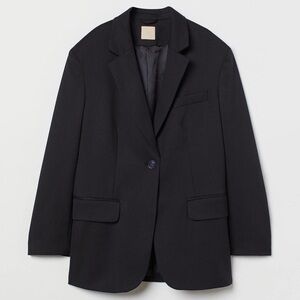 H&M Black Oversized Blazer